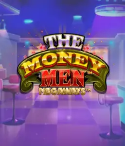 Изображение игрового автомата The Money Men Megaways от Pragmatic Play, показывающее яркий городской пейзаж с элементами хип-хоп культуры. В центре кадра видны символы слота: золотые украшения, крутые автомобили и изображения, исполняющие рэп жесты, формирующие атмосферу настоящего хип-хоп выступления. Логотип игры The Money Men Megaways находится в верхней части изображения, подчеркивая тематику и стиль слота.